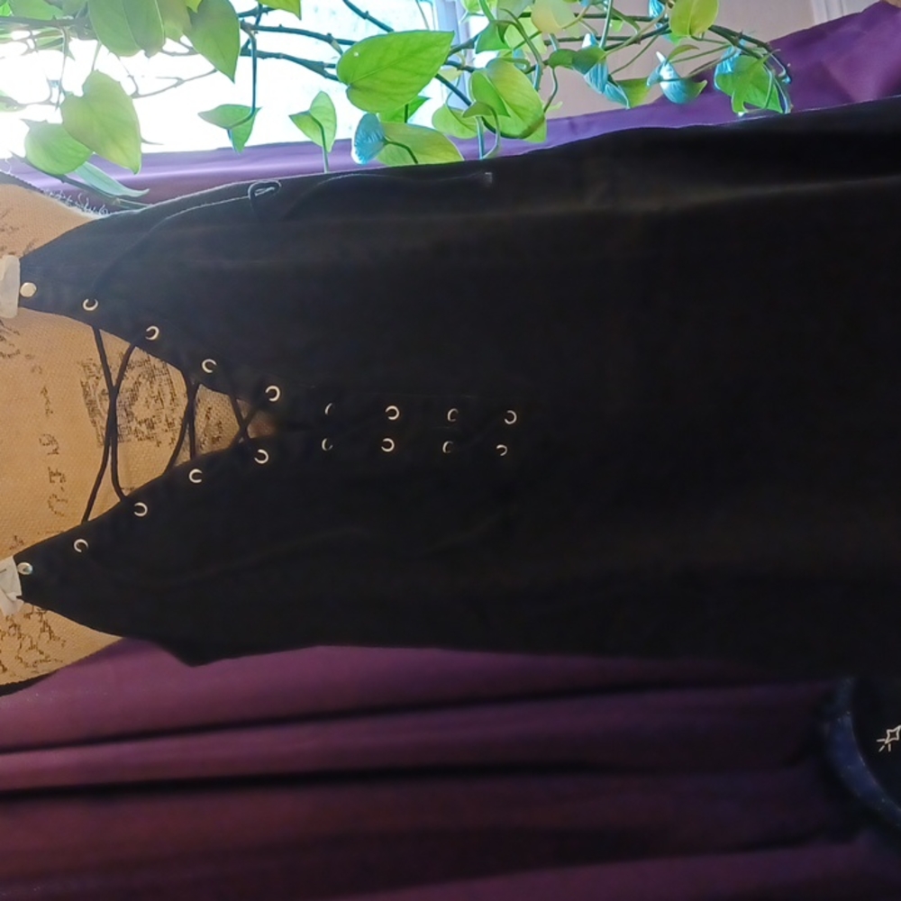 Killstar Black Lace-Up Halter Backless Dress - Picture 10 of 11